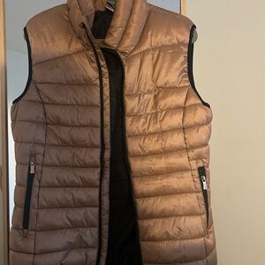 Avalanche Quilted Puffer Vest in Tan